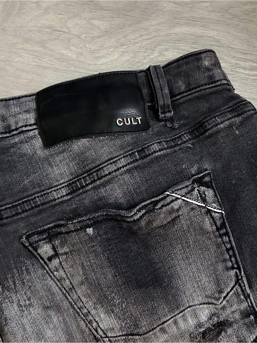 Cult of Individuality Distressed Jeans Slim Streetwear Grunge Skater Emo School - Picture 7 of 11
